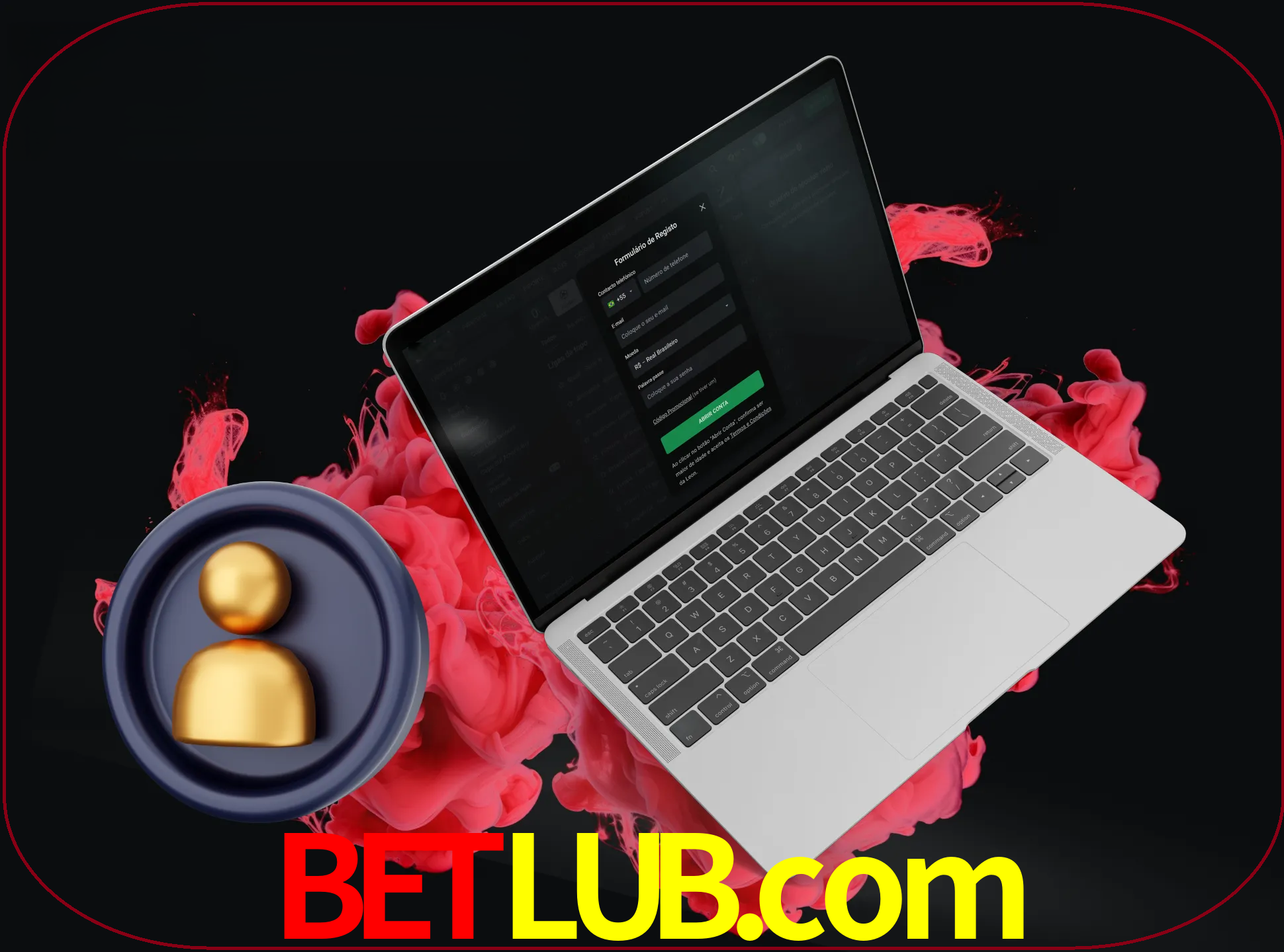 No cabeçalho do site betlub, clique no botão que o levará a um formulário especial onde terá de introduzir as suas informações actuais.