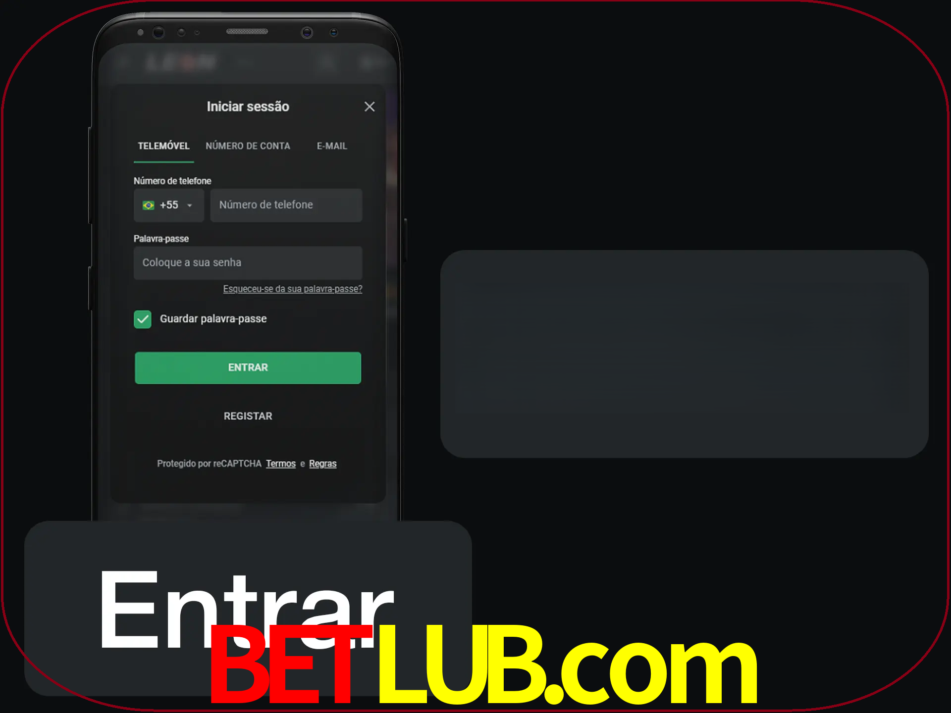 Faça o login para começar a apostar e jogar no cassino.