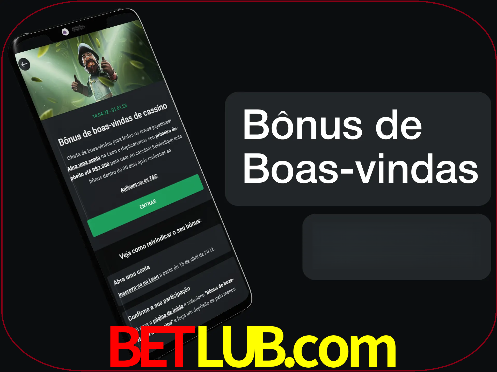 Não se esqueça de usar o bônus de boas-vindas.