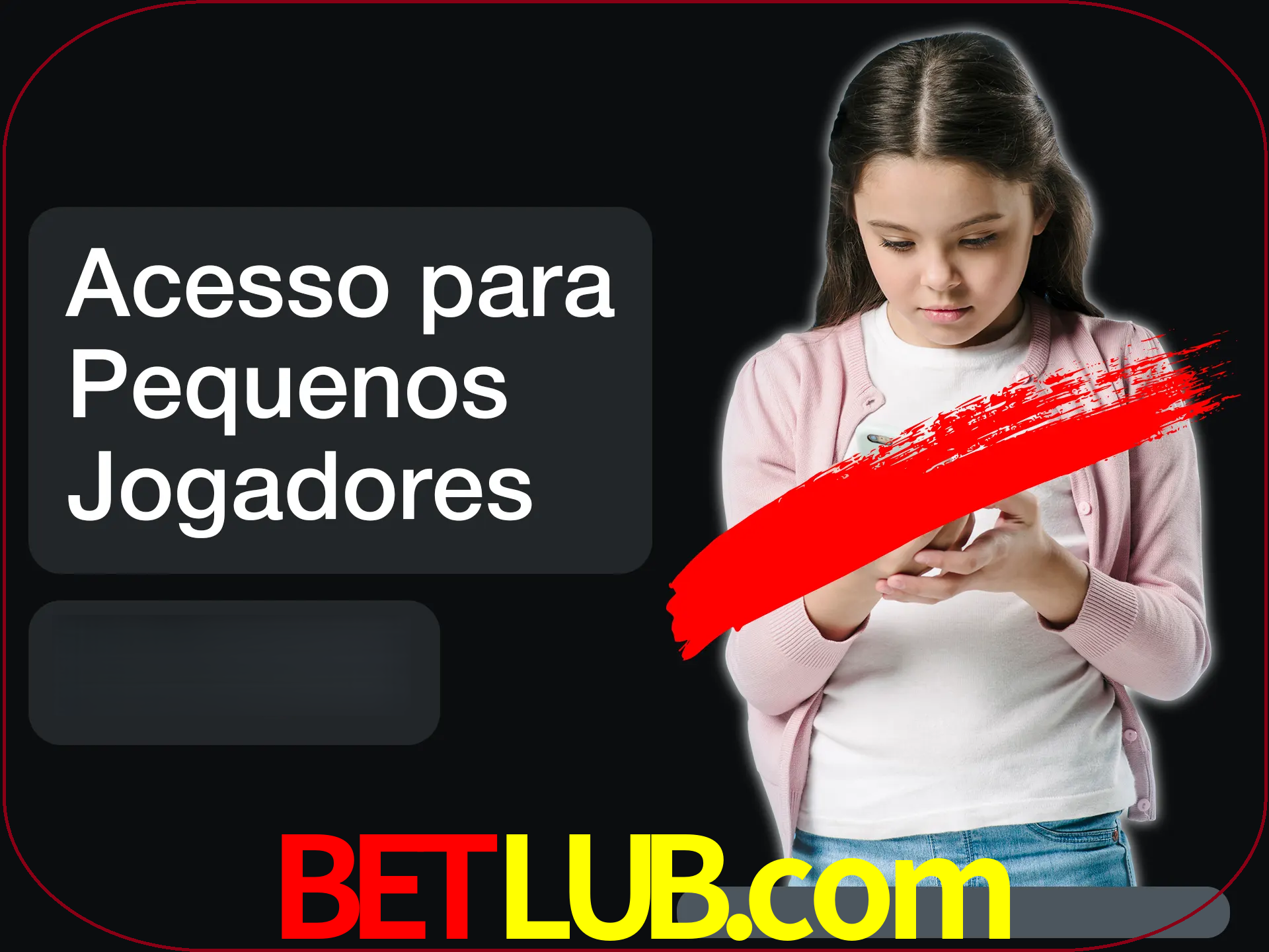 As crianças não podem jogar jogos de cassino.